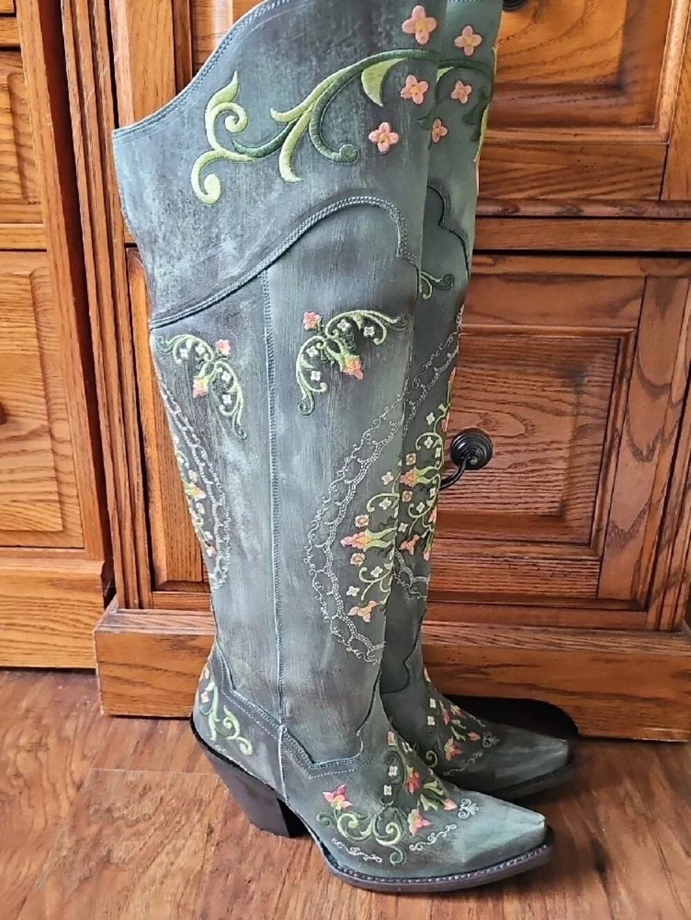 Dan Post DP3281 Flower Child - Floral Embroidered Cowboy Boots